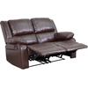 image:imageFlash Furniture Harmony Series Black LeatherSoft Loveseat with Two BuiltIn ReclinersBrown Leathersoft