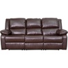 image:imageFlash Furniture Harmony Series Black LeatherSoft Loveseat with Two BuiltIn ReclinersBrown Leathersoft