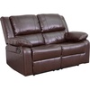 image:imageFlash Furniture Harmony Series Black LeatherSoft Loveseat with Two BuiltIn ReclinersBrown Leathersoft