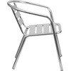image:imageFlash Furniture Heavy Duty Commercial Aluminum IndoorOutdoor Restaurant Stack Chair with Triple Slat BackSet of 1