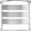 image:imageFlash Furniture Heavy Duty Commercial Aluminum IndoorOutdoor Restaurant Stack Chair with Triple Slat BackSet of 1