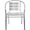image:imageFlash Furniture Heavy Duty Commercial Aluminum IndoorOutdoor Restaurant Stack Chair with Triple Slat BackSet of 1