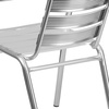 image:imageFlash Furniture Heavy Duty Commercial Aluminum IndoorOutdoor Restaurant Stack Chair with Triple Slat BackSet of 1