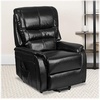 image:imageFlash Furniture Hercules  Cognac LeatherSoft Power Lift Recliner for ElderlyBlack Leathersoft