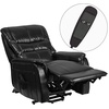 image:imageFlash Furniture Hercules  Cognac LeatherSoft Power Lift Recliner for ElderlyBlack Leathersoft