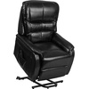 image:imageFlash Furniture Hercules  Cognac LeatherSoft Power Lift Recliner for ElderlyBlack Leathersoft