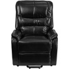 image:imageFlash Furniture Hercules  Cognac LeatherSoft Power Lift Recliner for ElderlyBlack Leathersoft
