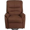 image:imageFlash Furniture Hercules  Cognac LeatherSoft Power Lift Recliner for ElderlyBrown Microfiber