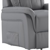 image:imageFlash Furniture Hercules  Cognac LeatherSoft Power Lift Recliner for ElderlyGray Leathersoft