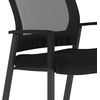 image:imageFlash Furniture Hercules Commercial Stacking Side Chair for Lobby or Reception Use with Breathable Mesh Backrest and Powder Coated Steel Frame with Armrests in Black