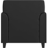 image:imageFlash Furniture Hercules Diplomat Series LeatherSoft Upholstered Side Reception Chair Lobby Chair with Cushions and Flared Arms BlackBlack
