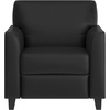 image:imageFlash Furniture Hercules Diplomat Series LeatherSoft Upholstered Side Reception Chair Lobby Chair with Cushions and Flared Arms BlackBlack