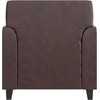 image:imageFlash Furniture Hercules Diplomat Series LeatherSoft Upholstered Side Reception Chair Lobby Chair with Cushions and Flared Arms BlackBrown