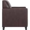image:imageFlash Furniture Hercules Diplomat Series LeatherSoft Upholstered Side Reception Chair Lobby Chair with Cushions and Flared Arms BlackBrown