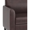 image:imageFlash Furniture Hercules Diplomat Series LeatherSoft Upholstered Side Reception Chair Lobby Chair with Cushions and Flared Arms BlackBrown