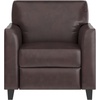 image:imageFlash Furniture Hercules Diplomat Series LeatherSoft Upholstered Side Reception Chair Lobby Chair with Cushions and Flared Arms BlackBrown