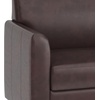 image:imageFlash Furniture Hercules Diplomat Series LeatherSoft Upholstered Side Reception Chair Lobby Chair with Cushions and Flared Arms BlackBrownChrome Legs