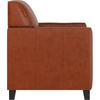 image:imageFlash Furniture Hercules Diplomat Series LeatherSoft Upholstered Side Reception Chair Lobby Chair with Cushions and Flared Arms BlackCognac
