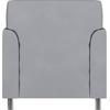 image:imageFlash Furniture Hercules Diplomat Series LeatherSoft Upholstered Side Reception Chair Lobby Chair with Cushions and Flared Arms BlackGrayChrome Legs