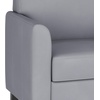 image:imageFlash Furniture Hercules Diplomat Series LeatherSoft Upholstered Side Reception Chair Lobby Chair with Cushions and Flared Arms BlackGrey