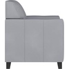 image:imageFlash Furniture Hercules Diplomat Series LeatherSoft Upholstered Side Reception Chair Lobby Chair with Cushions and Flared Arms BlackGrey