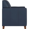 image:imageFlash Furniture Hercules Diplomat Series LeatherSoft Upholstered Side Reception Chair Lobby Chair with Cushions and Flared Arms BlackNavy