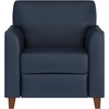 image:imageFlash Furniture Hercules Diplomat Series LeatherSoft Upholstered Side Reception Chair Lobby Chair with Cushions and Flared Arms BlackNavy