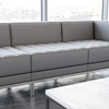 image:imageFlash Furniture Hercules Imagination Series Contemporary Gray Leathersoft Middle ChairGrey
