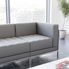 image:imageFlash Furniture Hercules Imagination Series Contemporary Gray Leathersoft Middle ChairGrey