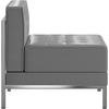 image:imageFlash Furniture Hercules Imagination Series Contemporary Gray Leathersoft Middle ChairGrey