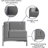 image:imageFlash Furniture Hercules Imagination Series Contemporary Gray Leathersoft Middle ChairGrey