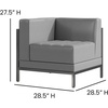 image:imageFlash Furniture Hercules Imagination Series Contemporary Gray Leathersoft Middle ChairGrey