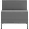 image:imageFlash Furniture Hercules Imagination Series Contemporary Gray Leathersoft Middle ChairGrey