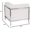 image:imageFlash Furniture Hercules Imagination Series Contemporary Gray Leathersoft Middle ChairMelrose White