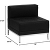 image:imageFlash Furniture Hercules Imagination Series Contemporary Gray Leathersoft Middle Chairblack