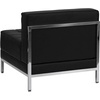image:imageFlash Furniture Hercules Imagination Series Contemporary Gray Leathersoft Middle Chairblack