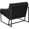 image:imageFlash Furniture Hercules Madison Series Bomber Jacket LeatherSoft Tufted Lounge Chair Tufted Retro Accent Chair for Living Room or Office BrownBlackBlack