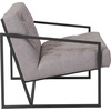 image:imageFlash Furniture Hercules Madison Series Bomber Jacket LeatherSoft Tufted Lounge Chair Tufted Retro Accent Chair for Living Room or Office BrownBlackRetro Light Gray