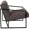 image:imageFlash Furniture Hercules Madison Series Bomber Jacket LeatherSoft Tufted Lounge Chair Tufted Retro Accent Chair for Living Room or Office BrownBlackRetro Gray