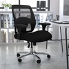 image:imageFlash Furniture Hercules Series Big amp Tall Swivel Office and Gaming Chair Ergonomic Mesh Office Chair with Padded Seat and Ratchet Back Black
