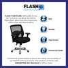 image:imageFlash Furniture Hercules Series Big amp Tall Swivel Office and Gaming Chair Ergonomic Mesh Office Chair with Padded Seat and Ratchet Back Black