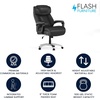 image:imageFlash Furniture Hercules Series HighBack Swivel LeatherSoft Office Chair Ergonomic Executive Chair with Headrest and Adjustable Height BlackBlack