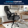 image:imageFlash Furniture Hercules Series HighBack Swivel LeatherSoft Office Chair Ergonomic Executive Chair with Headrest and Adjustable Height BlackBlack