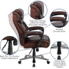 image:imageFlash Furniture Hercules Series HighBack Swivel LeatherSoft Office Chair Ergonomic Executive Chair with Headrest and Adjustable Height BlackBrown