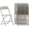 image:imageFlash Furniture Hercules Series Plastic Folding Chair Brown  10 Pack 650LB Weight Capacity Comfortable Event ChairLightweight Folding ChairBeige