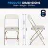 image:imageFlash Furniture Hercules Series Plastic Folding Chair Brown  10 Pack 650LB Weight Capacity Comfortable Event ChairLightweight Folding ChairBeige