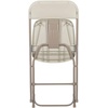 image:imageFlash Furniture Hercules Series Plastic Folding Chair Brown  10 Pack 650LB Weight Capacity Comfortable Event ChairLightweight Folding ChairBeige
