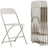 image:imageFlash Furniture Hercules Series Plastic Folding Chair Brown  10 Pack 650LB Weight Capacity Comfortable Event ChairLightweight Folding ChairBeige