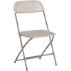 image:imageFlash Furniture Hercules Series Plastic Folding Chair Brown  10 Pack 650LB Weight Capacity Comfortable Event ChairLightweight Folding ChairBeige