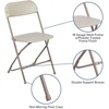 image:imageFlash Furniture Hercules Series Plastic Folding Chair Brown  10 Pack 650LB Weight Capacity Comfortable Event ChairLightweight Folding ChairBeige